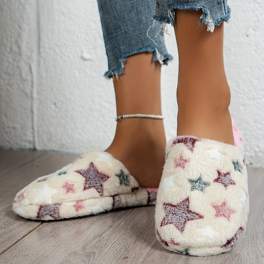 Chaussons chaudes femme étoile