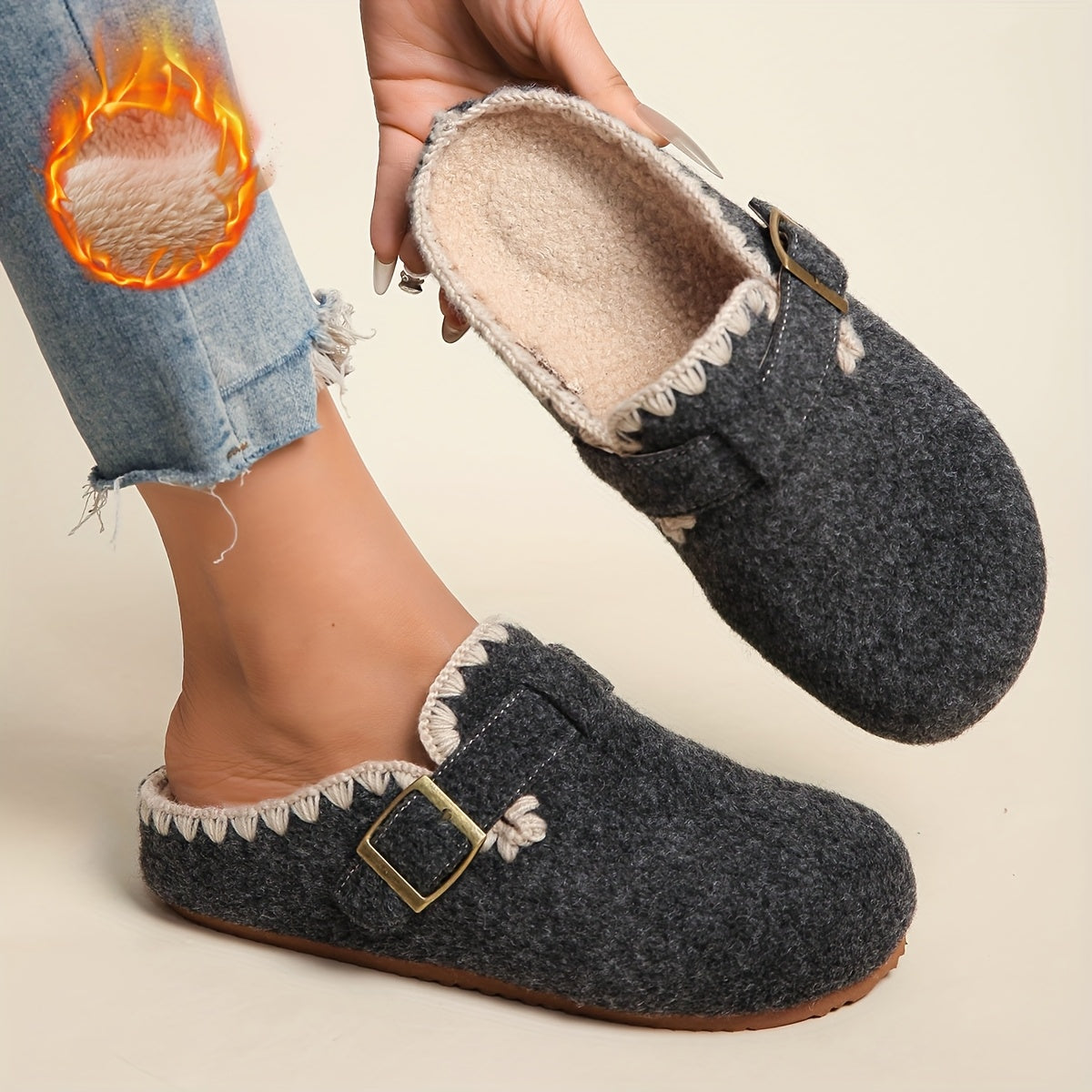 Sabots Fourrés Élégants