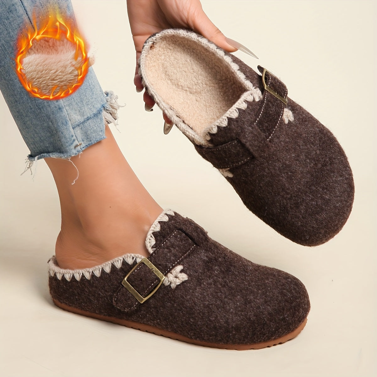 Sabots Fourrés Élégants