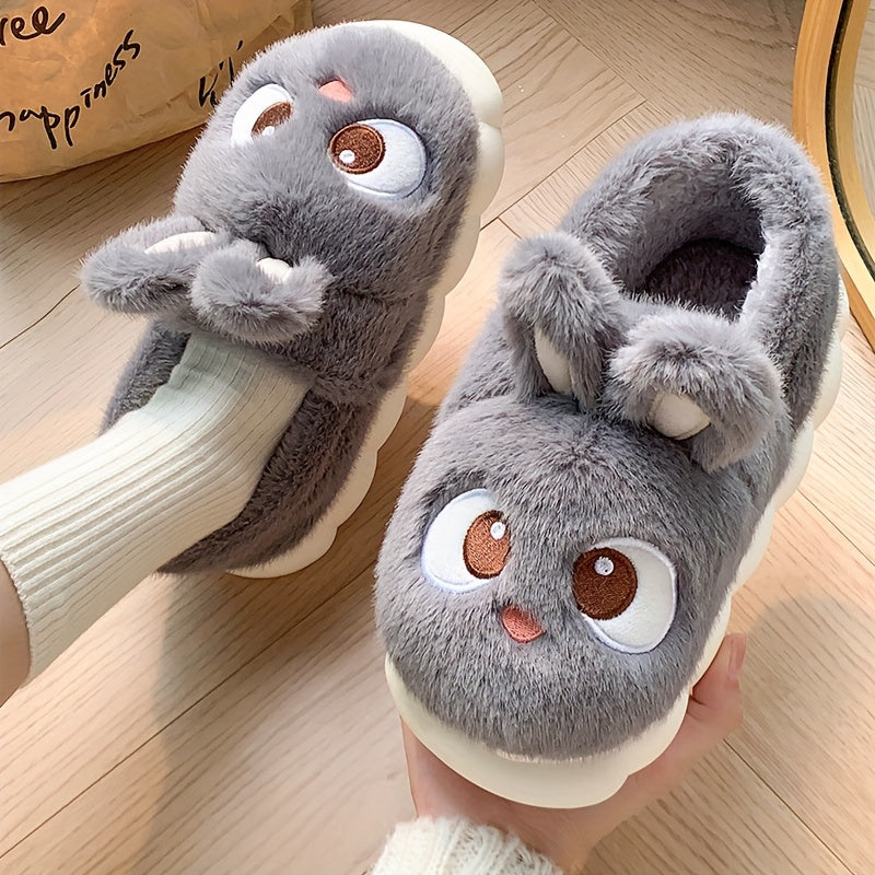 Chaussons Lapin peluche moelleuse
