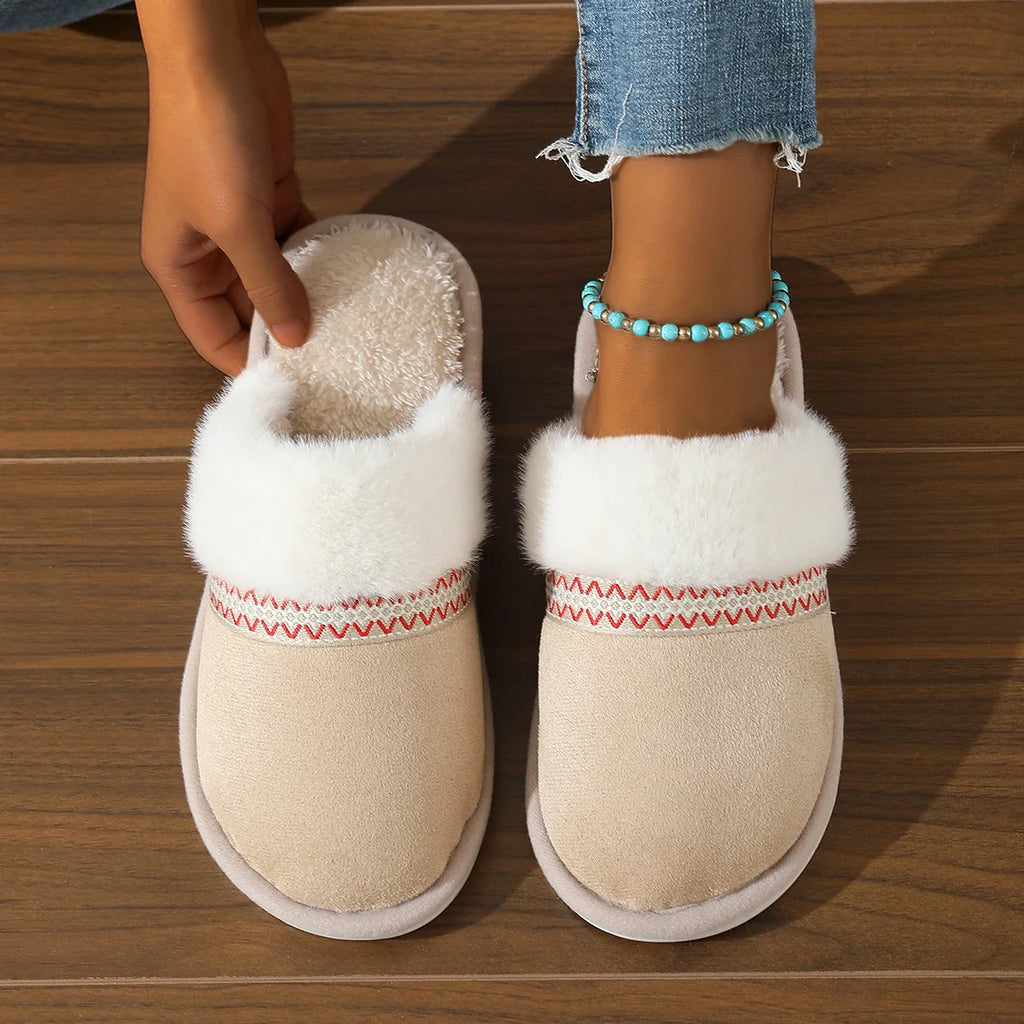 Pantoffel licht beige